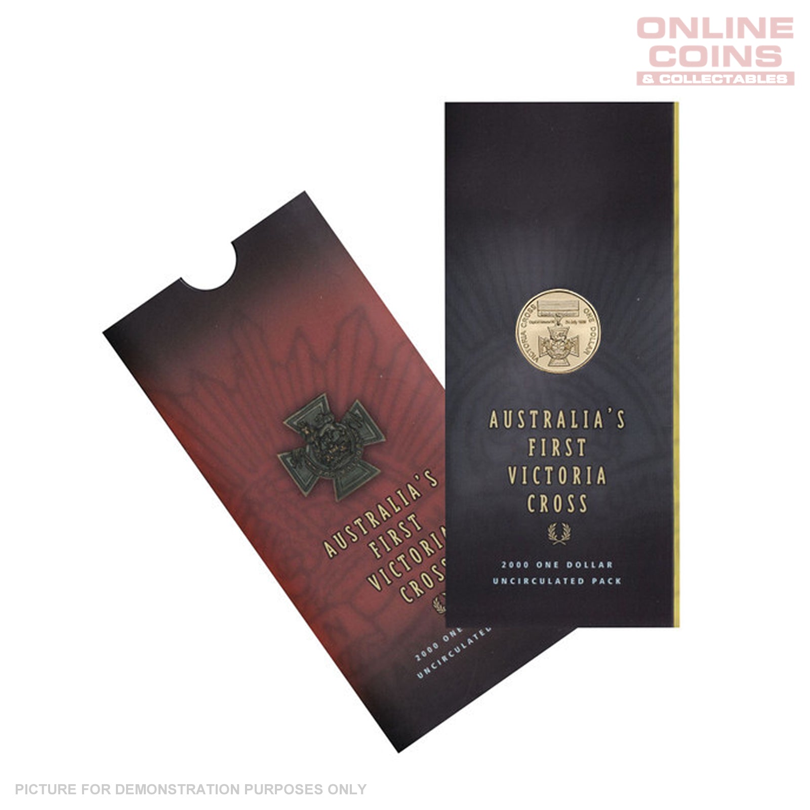 2000 Royal Australian Mint $1 Uncirculated Coin In Pack - Australia's First Victoria Cross